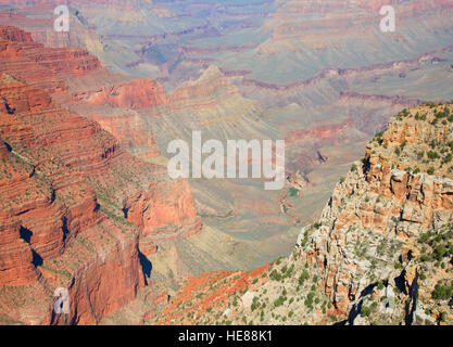 South Rim des Grand Canyon. "Grand Canyon"-Nationalpark in Arizona, USA Stockfoto