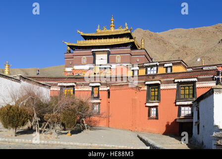 Shigatse (Xigaze): Tashilhunpo Kloster (Sitz des Panchen Lama); Palast des Panchen Lama, Tibet, China Stockfoto