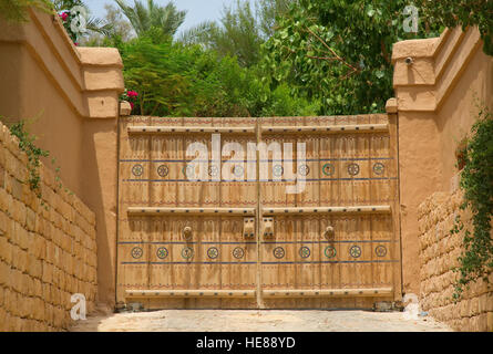 Straßen der alten Stadt Diriyah in der Nähe von Ar-Riyadh, Saudi Arabien Stockfoto