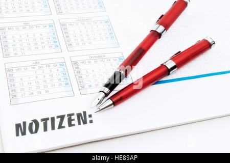 Notizblock Stockfoto
