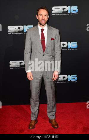 England-Manager Gareth Southgate während der roten Teppich Ankünfte für BBC Sports Personality of das Jahr 2016 an die Vox an Resorts World Birmingham. Stockfoto