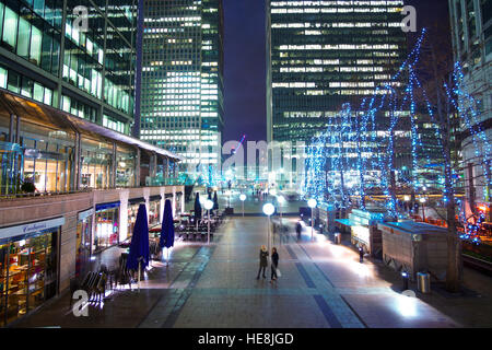 Schöne Canary Wharf London - Reuters Plaza Stockfoto