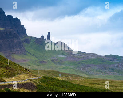 Old Man of Storr Pinnacle auf Skye, Schottland Stockfoto