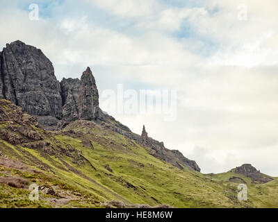 Old Man of Storr Pinnacle auf Skye, Schottland Stockfoto