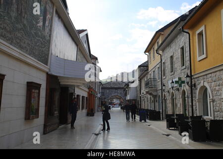 Andricgrad, Emir Kusturica steinerne Stadt in Visegrad, Republika Srpska, Bosnien und Herzegowina Stockfoto