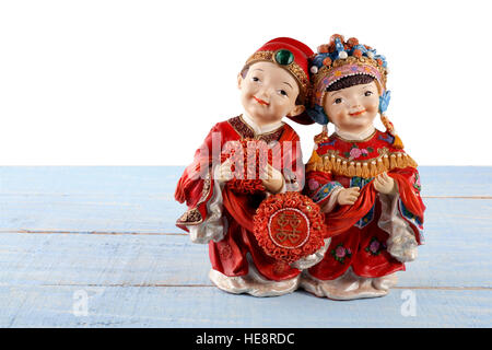 Chinesische Hochzeit Figuren Stockfoto