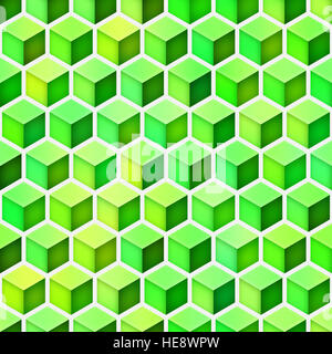 Farbverlauf Würfel Tiling. Multicolor Musterdesign Stockfoto