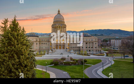 Idaho Landeshauptstadt in den frühen Morgenstunden Stockfoto