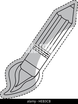 Bleistift Start Symbol auf weißem Hintergrund. Start-up-Konzept. Vektor-illustration Stock Vektor