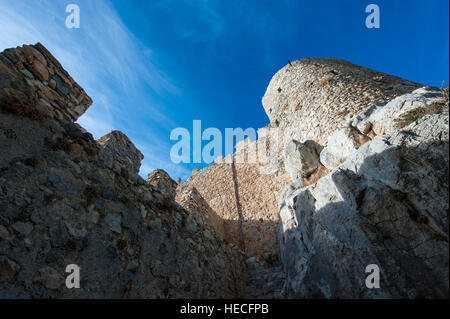 St. Hilarion Burg in Nordzypern. Stockfoto