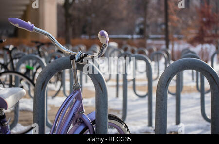 Fahrrad-Parken Stockfoto