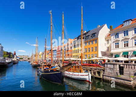 Nyhavn Kanal, Kopenhagen, Dänemark Stockfoto