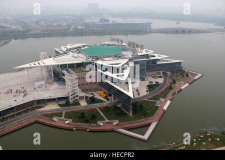 Binzhou, Binzhou, China. 26. September 2016. Binzhou, CHINA-26. September 2016: (nur zur redaktionellen Verwendung. CHINA HERAUS). Das Pentagon-förmige Gebäude in Binzhou, Ost-China Shandong Provinz, 26. September 2016. © SIPA Asien/ZUMA Draht/Alamy Live-Nachrichten Stockfoto