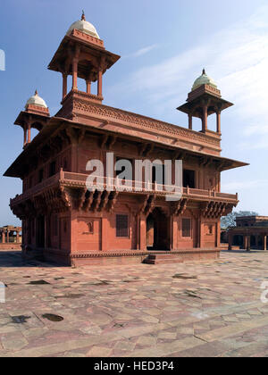 Der Diwan-i-Khas Audienzhalle in Fatehpur Sikri Zitadelle in Uttar Pradesh Region von Indien. Stockfoto