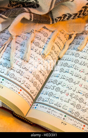 Der Koran (Qur ' an) - das islamische heilige Buch Stockfoto