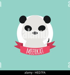 Niedliche Cartoon-Erdmännchen Stock Vektor