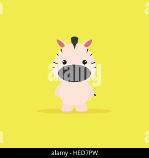 Niedlichen Cartoon Zebra Stock Vektor