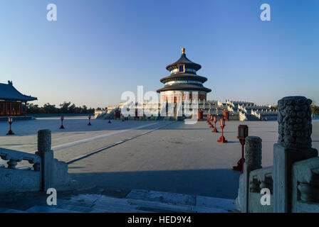 Peking: Der Himmelstempel (Tiantan); Halle der Ernte, Peking, China Stockfoto