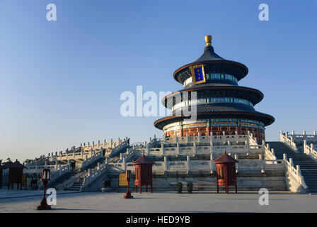 Peking: Der Himmelstempel (Tiantan); Halle der Ernte, Peking, China Stockfoto