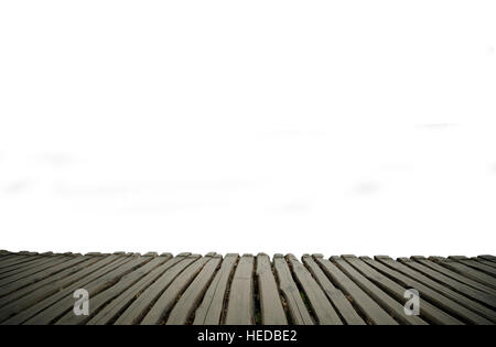 Kunst Bild mit Canale Grande und Basilica Santa Maria della Salute, spiegelt sich auf der Wasseroberfläche, mit Holzplanken Stock fo Stockfoto