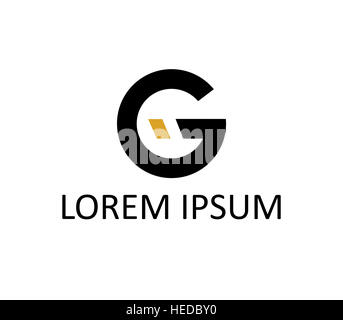 G-Logo-Design-Konzept Stockfoto