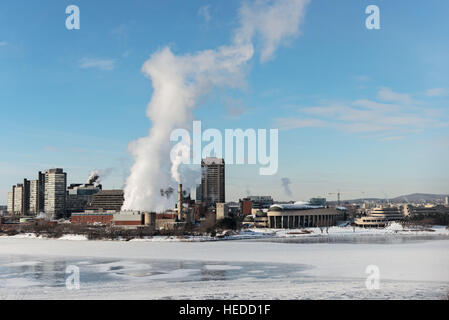 Ansicht von Gatineau aus in der Nähe von Fairmont Chateau Laurier, Ottawa Stockfoto