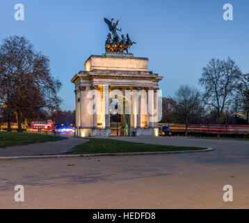 Wellington Arch in Verfassung Hill, London, UK Stockfoto
