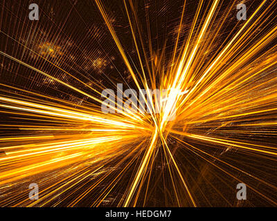Abstrakten Strahlen Burst - Digital generiert Stockfoto