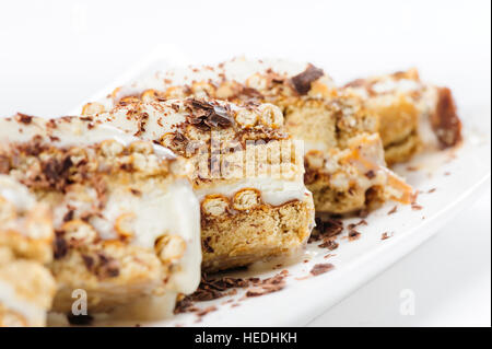 Semifreddo Dessert mit Eis und Kekse Stockfoto