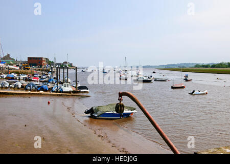 Topsham ist immer wünschenswert und qualitativ hochwertigen Wohnstandort geworden. Es ist eine attraktive Stadt auf die Exe-estuary.UK Stockfoto