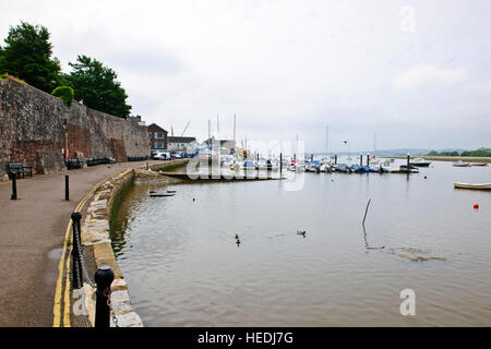 Topsham ist immer wünschenswert und qualitativ hochwertigen Wohnstandort geworden. Es ist eine attraktive Stadt auf die Exe-estuary.UK Stockfoto