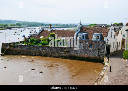 Topsham ist immer wünschenswert und qualitativ hochwertigen Wohnstandort geworden. Es ist eine attraktive Stadt auf die Exe-estuary.UK Stockfoto