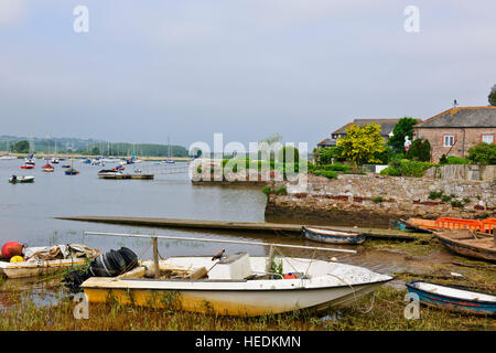 Topsham ist immer wünschenswert und qualitativ hochwertigen Wohnstandort geworden. Es ist eine attraktive Stadt auf die Exe-estuary.UK Stockfoto