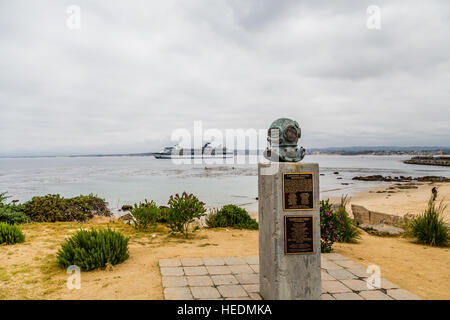 Die Cannery Row Taucher Memorial in Monterey, California Stockfoto