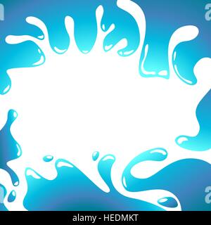 abstrakte Wasserrahmen Welle Vektor-illustration Stock Vektor
