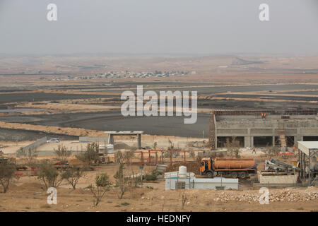 Als Samra Abwasserbehandlungsanlage in Zarqa, Jordanien. Stockfoto