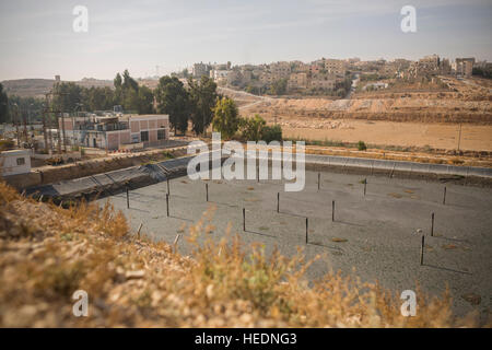 Wasser Abwasser Pumpstation in Zarqa, Jordanien. Stockfoto