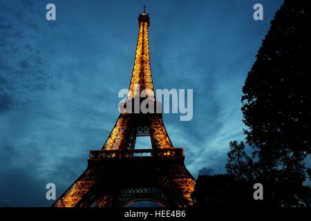 Le Tour Eiffel Stockfoto