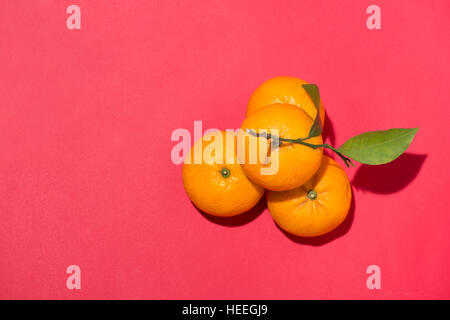 Orange für chinesische Neujahrsfest. Tet Ferienkonzept. Stockfoto