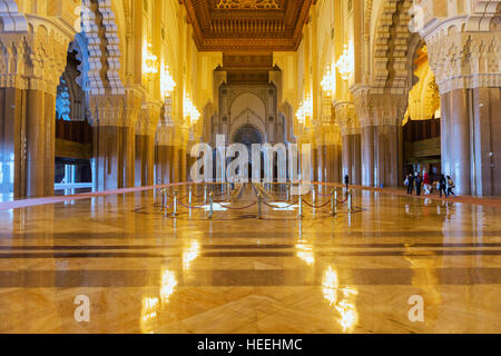 Hassan II Moschee (1986-1993), Casablanca, Marokko Stockfoto