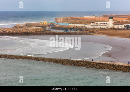 Atlantik Küste, Rabat, Marokko Stockfoto