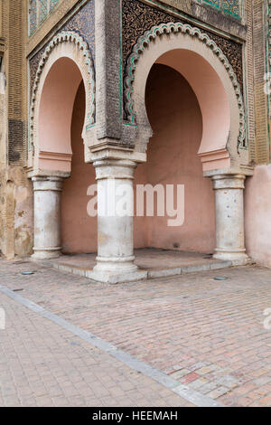 Bab Mansour Gate (1732), Meknès, Marokko Stockfoto