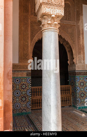 Saadid Gräber (16. Jahrhundert), Marrakesch, Marokko Stockfoto