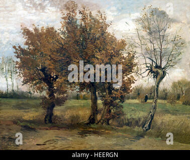 Herbst-Landschaft, von Vincent Van Gogh, 1885, Kröller-Müller Museum, Nationalpark Hoge Veluwe, Otterlo, Niederlande, Europa Stockfoto