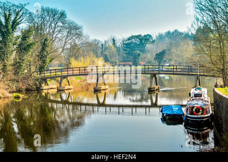 Sonning auf Themse-Brücke-Berkshire-UK Stockfoto