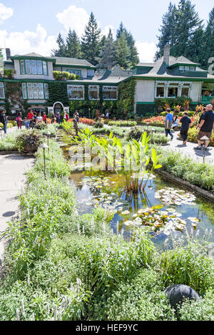 Der italienische Garten Butchart Gardens in der Nähe von Victoria Vancouver Island British Columbia, Kanada Stockfoto