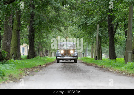 1934 Packard Vintage American Luxusauto fahren Stockfoto