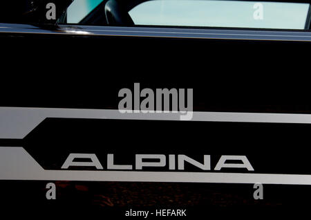 1983 BMW E21 Alpina B6 Form Sportcoupé, deutsche Oldtimer Stockfoto