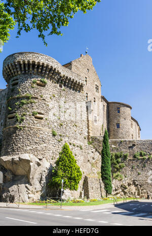 Château de Tournon, Tournon-Sur-Rhône, Ardèche, Auvergne, Rhône-Alpes, Frankreich Stockfoto