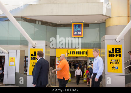 JB Hi-Fi Hifi Elektro Elektronik speichern in North Sydney, JB Hifi auch eigene die guten Jungs Einzelhandelskette, Australien Stockfoto